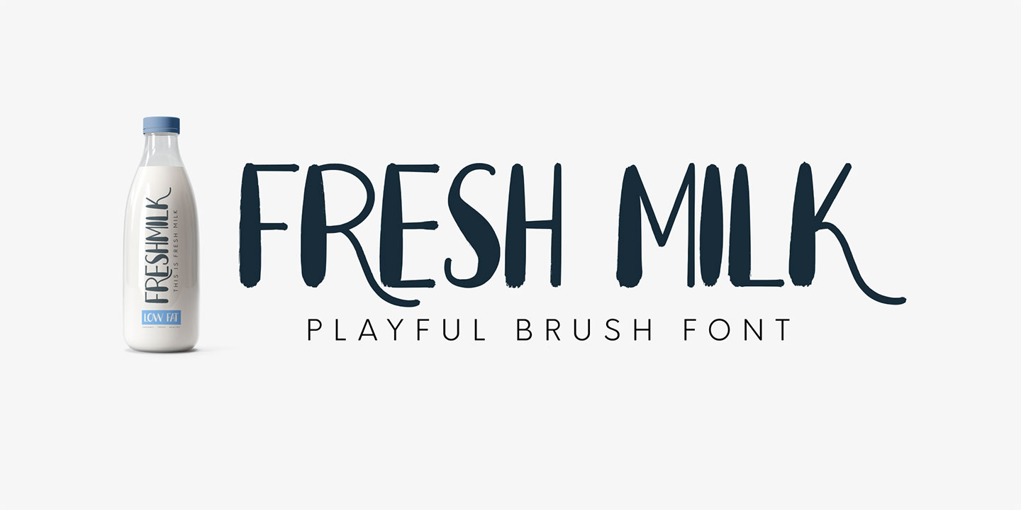 Ejemplo de fuente Fresh Milk #10